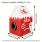 Maison en Carton "Brique de Lait Fraise" avec Griffoir pour Chat
