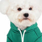 Sweat à Capuche Vert pour Petit Chien