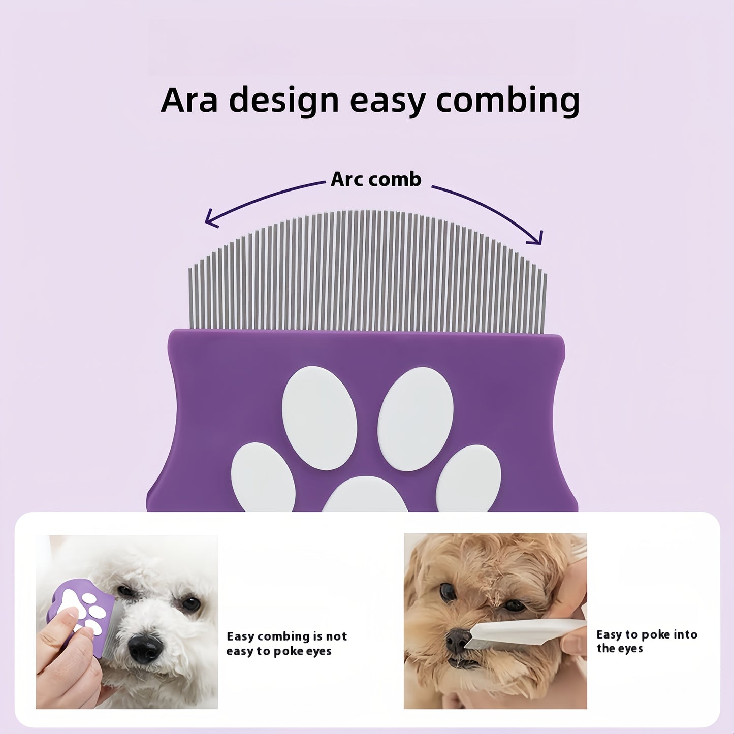 Peigne de Toilettage Professionnel pour Yeux et Zones Sensibles