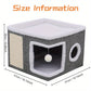 Maison Cube Multifonction pour Chats avec Aire de Jeu