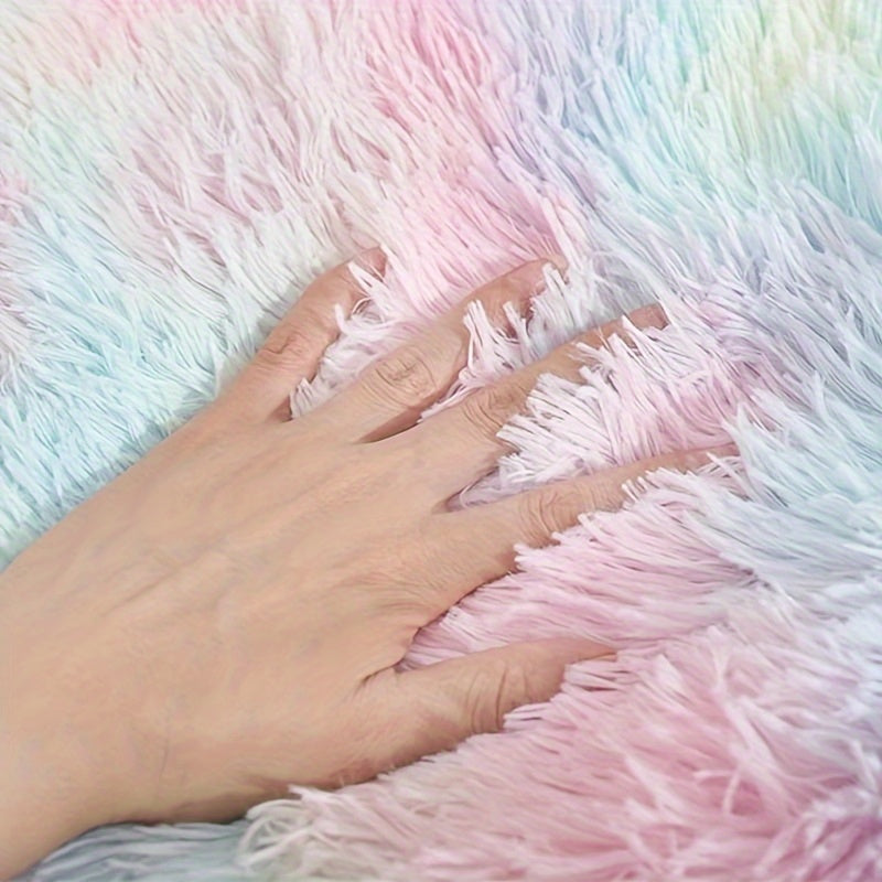 Tapis Rond Douillet en Peluche pour Animaux