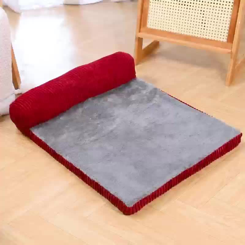 Sofa Mémoire avec Coussin Cœur Intégré pour Chien