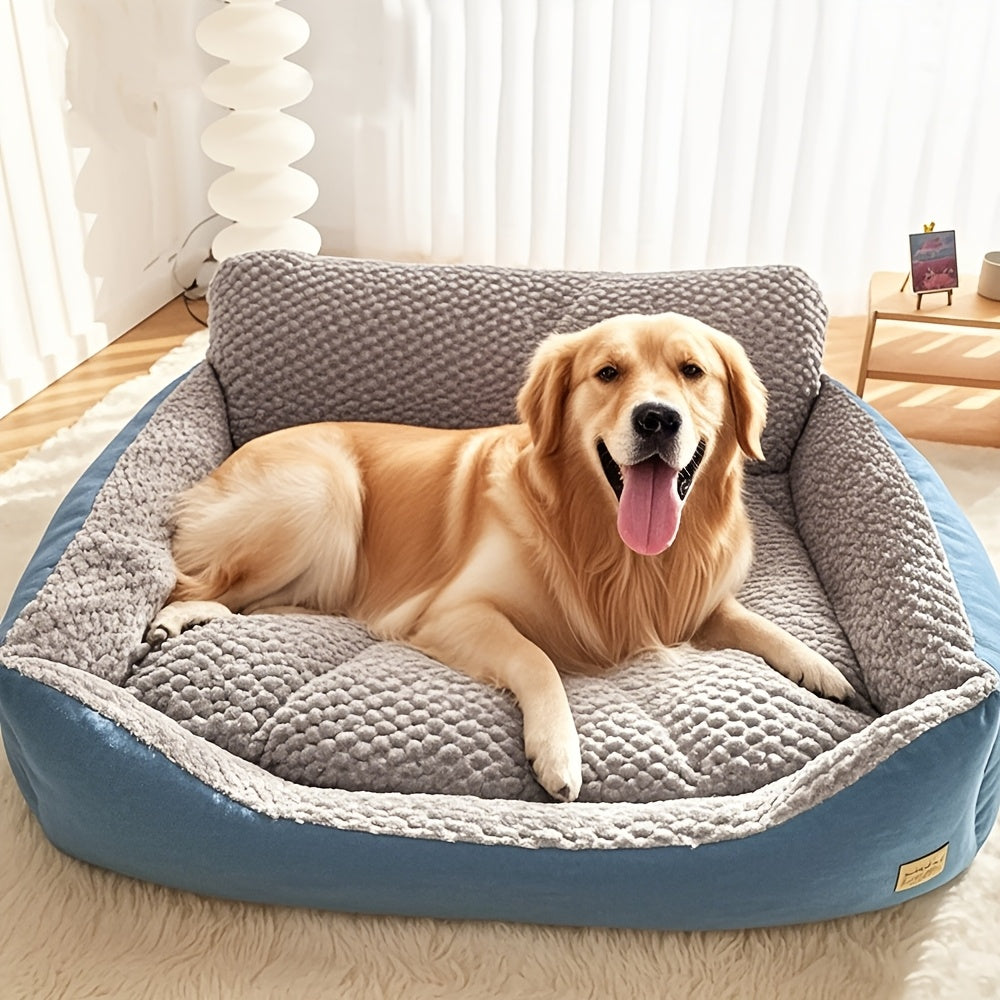 Canapé moelleux pour chien avec dossier surélevé