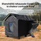 Maison Imperméable Noire pour Chats et Petits Chiens