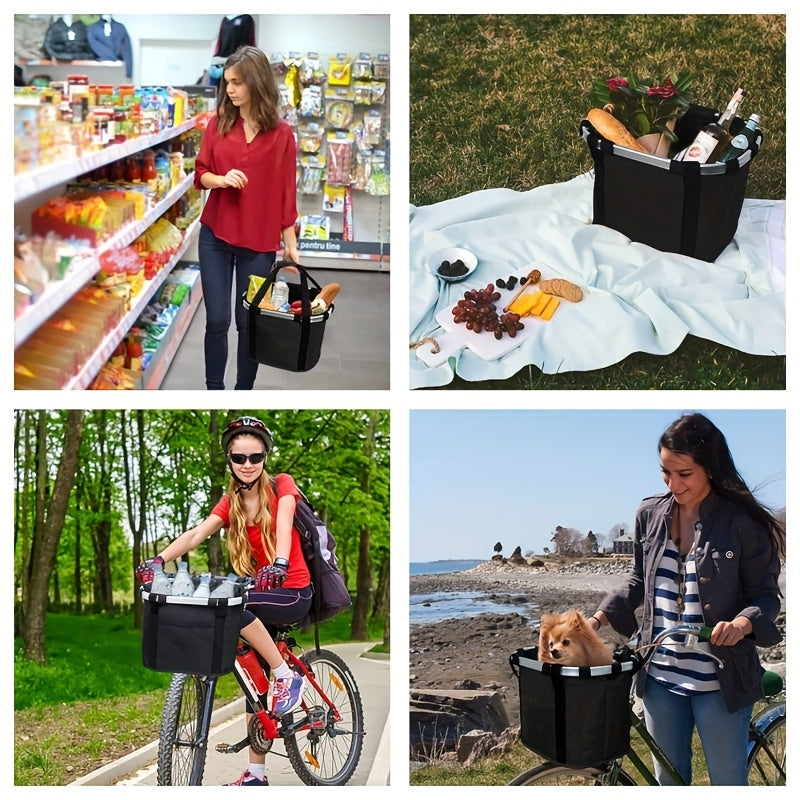 Panier avant pour chien à vélo pliable et amovible