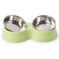 Gamelle Double Antidérapante Inox pour Chiens et Chats – 120ml
