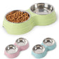 Gamelle Double Antidérapante Inox pour Chiens et Chats – 120ml