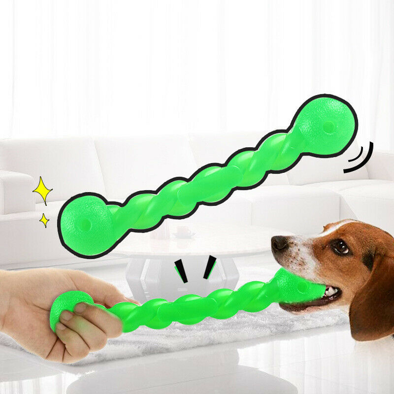 Jouet Torsadé à Mâcher pour Chien en Caoutchouc