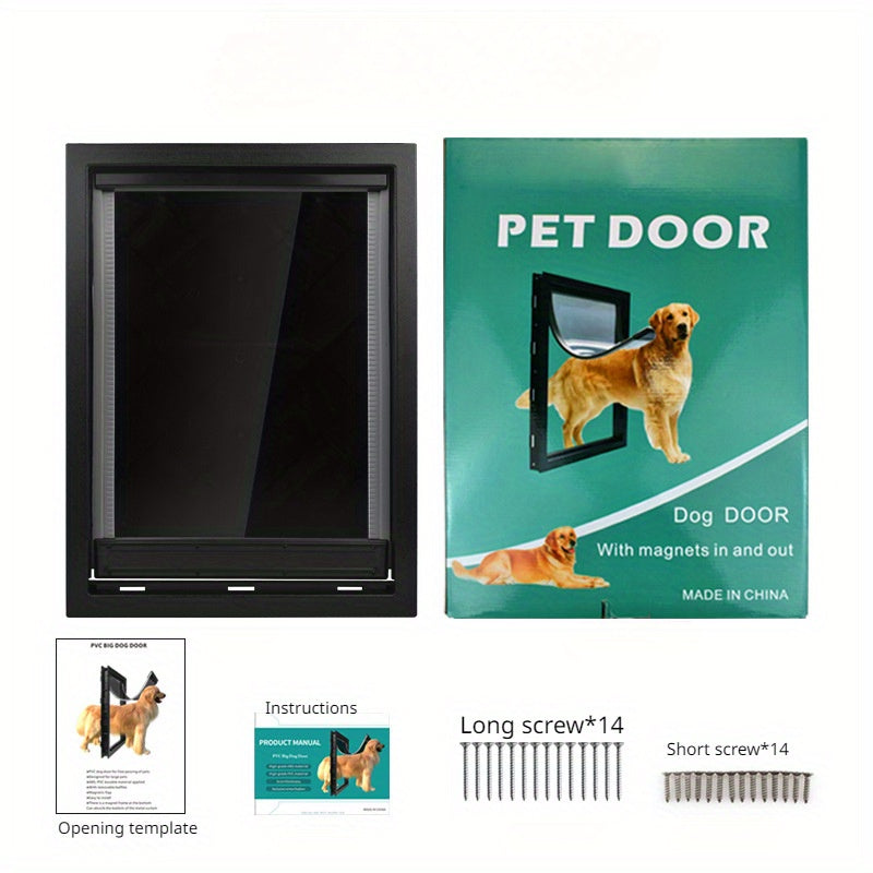 Porte Magnétique pour Chien et Chat – Accès Libre avec Cadre Sécurisé