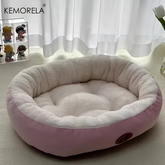 Panier rond Kemorela en peluche pour Chien et Chat