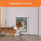 Porte pour Chien et Chat à Battant Magnétique – Installation Mur ou Porte