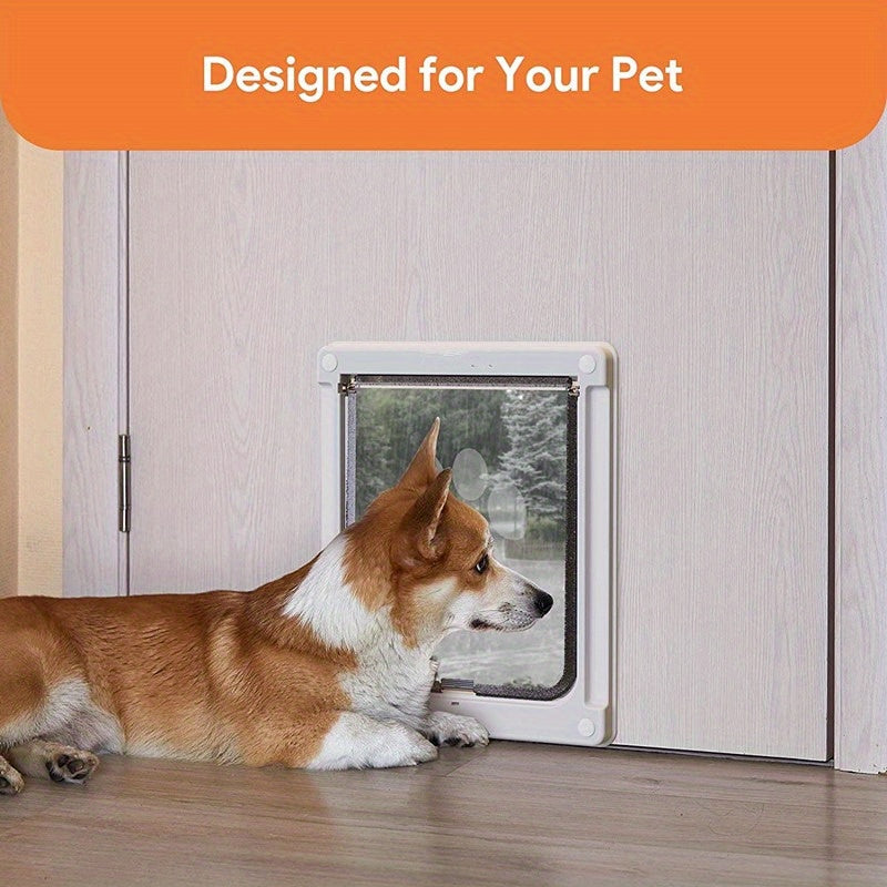 Porte pour Chien et Chat à Battant Magnétique – Installation Mur ou Porte