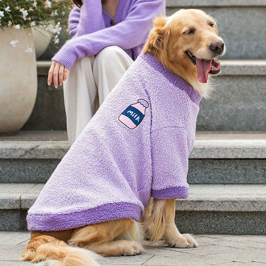 Manteau Polaire "Milk" pour Grands Chiens
