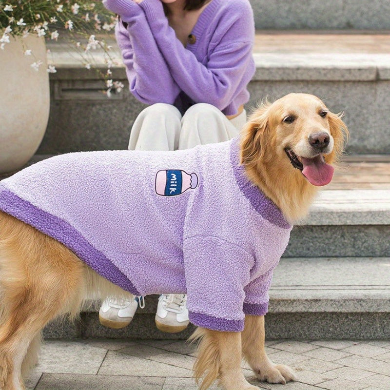 Manteau Polaire "Milk" pour Grands Chiens
