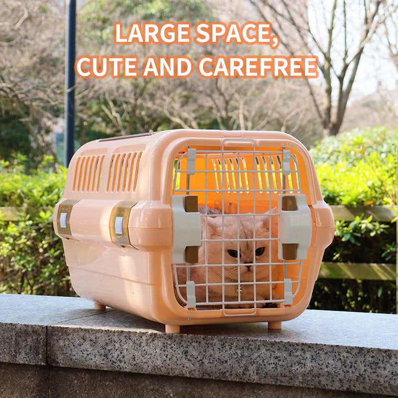 Caisse de transport pour chat en ABS avec double ouverture