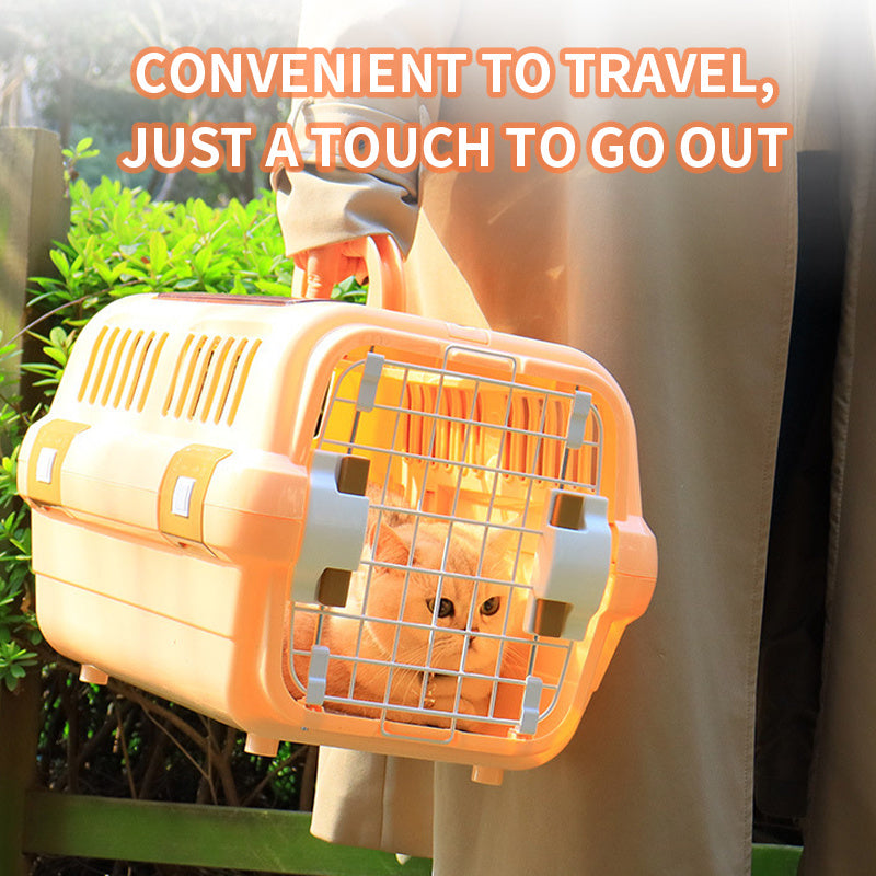 Caisse de transport pour chat en ABS avec double ouverture