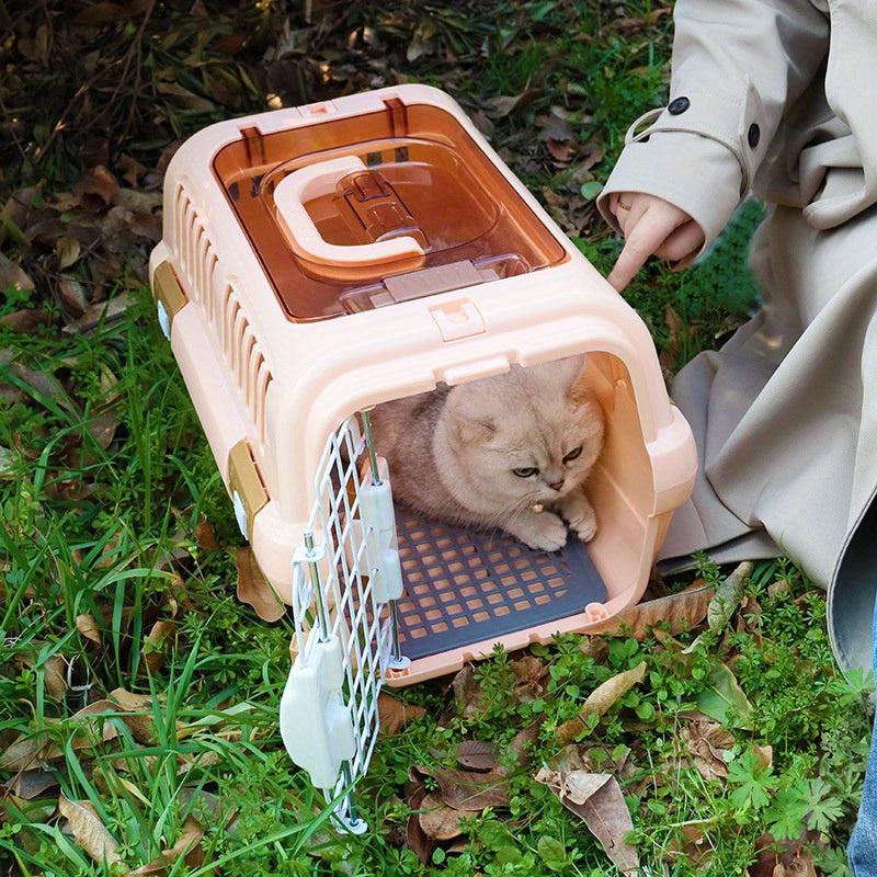 Caisse de transport pour chat en ABS avec double ouverture