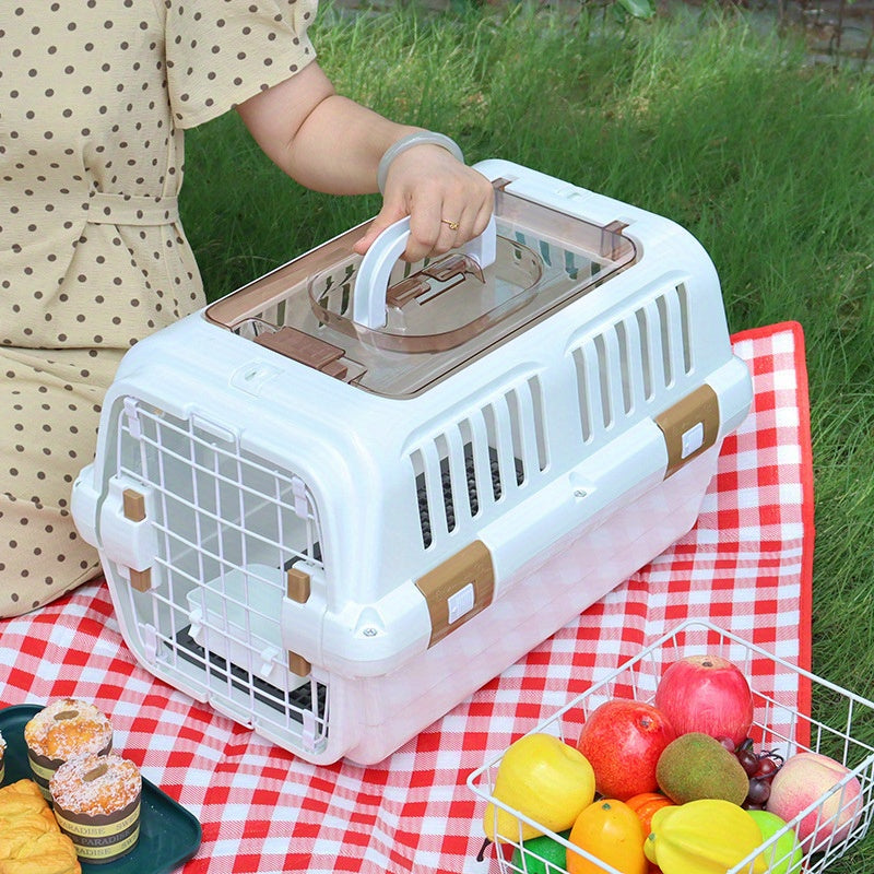 Caisse de transport pour chat en ABS avec double ouverture