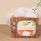 Masion Griffoir pour Chat Design TV en Carton Durable