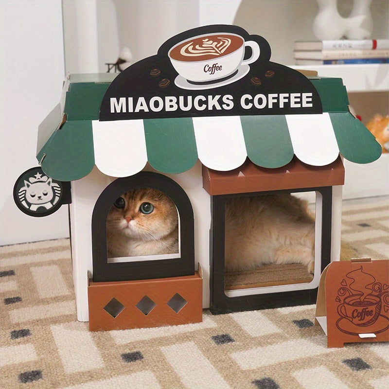 Maison Griffoir en Carton Design Café pour Chat
