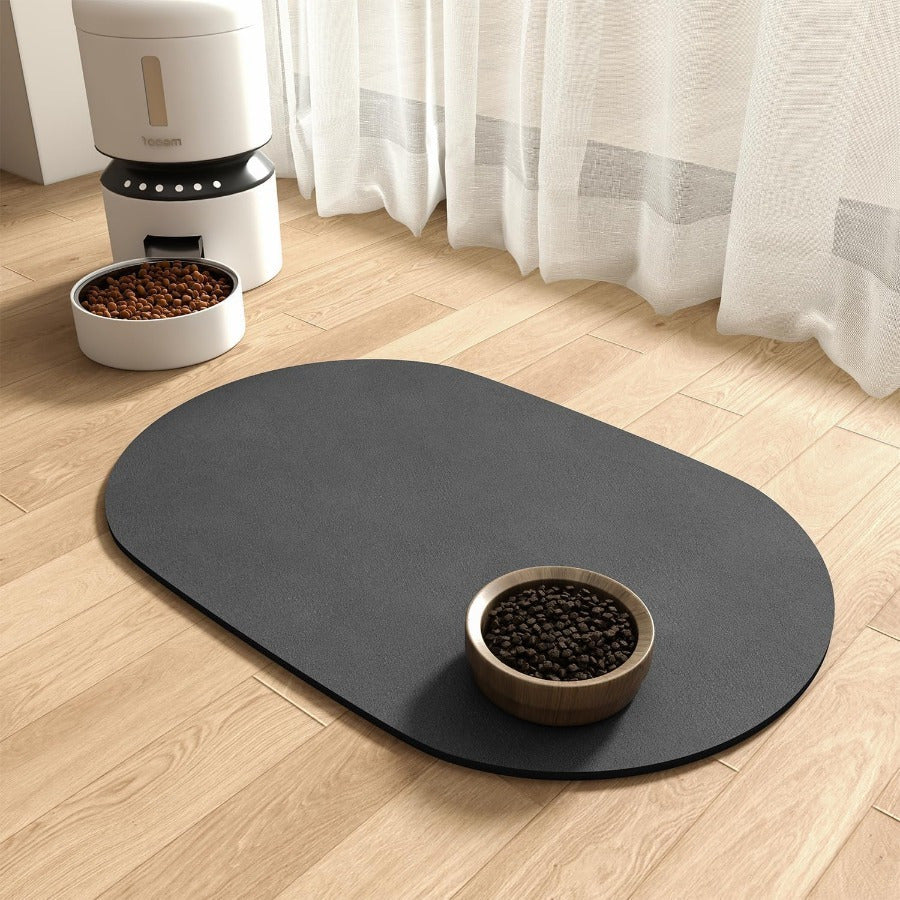 Tapis absorbant en diatomite pour gamelle chien & chat