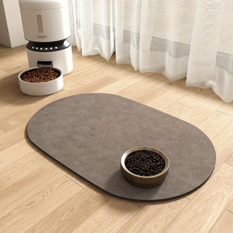 Tapis absorbant en diatomite pour gamelle chien & chat