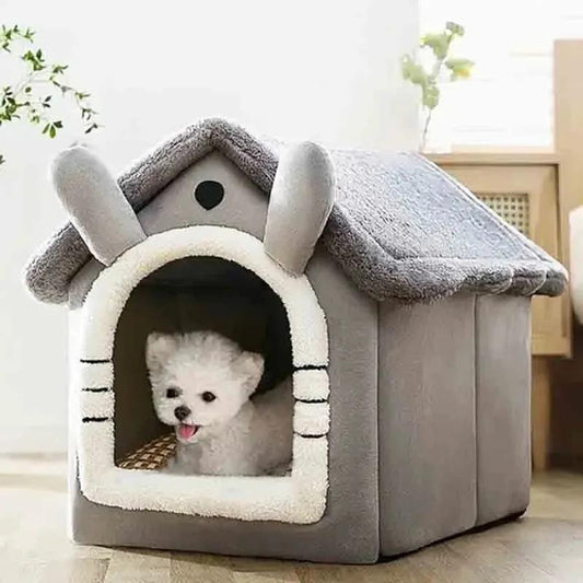 Maison Douce en Velours pour Petits Chiens ou Chats