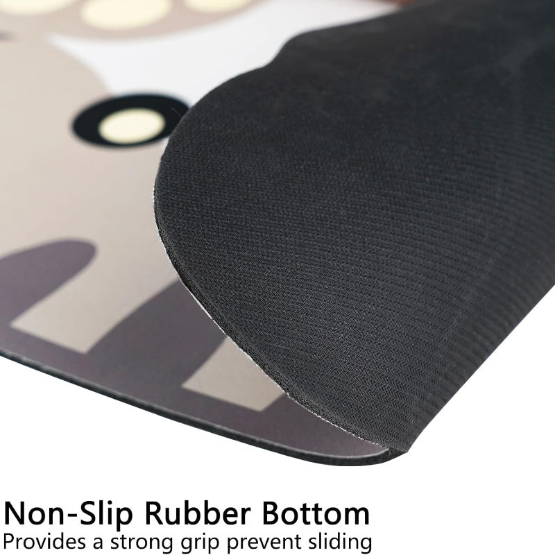 Tapis d'Alimentation Antidérapant en Gel de Silice – Motifs Animaux Mignons