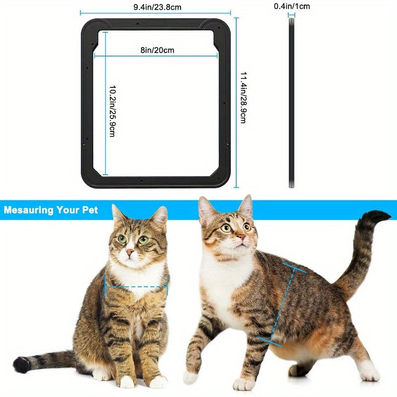 Porte Magnétique Verrouillable pour Chat et Petit Chien