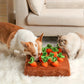 Jeu de Récolte de Carottes en Peluche pour Chiens