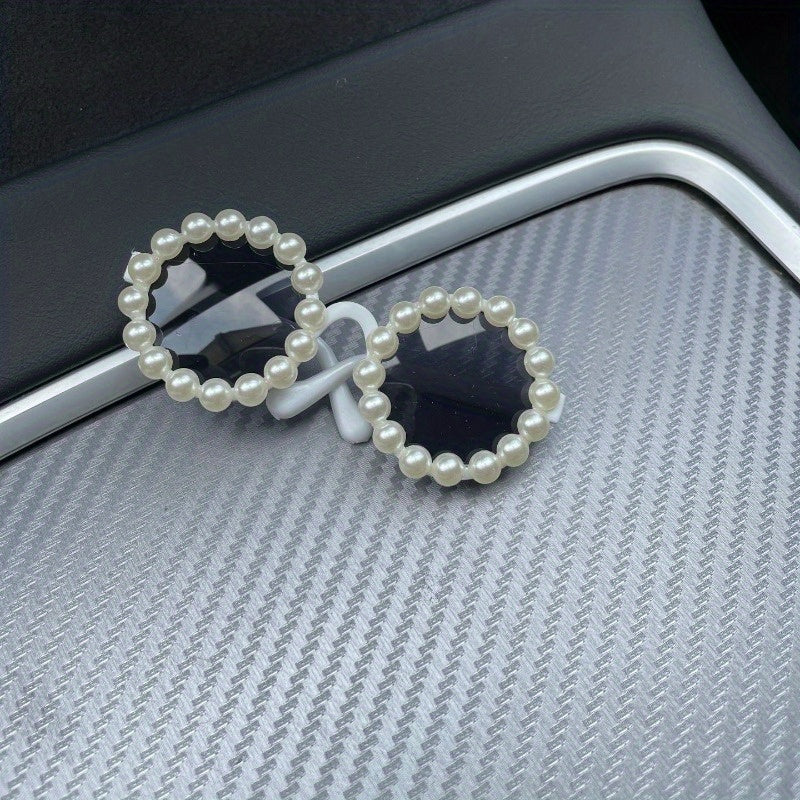 Lunettes Rondes avec Perles pour Chats et Chiens