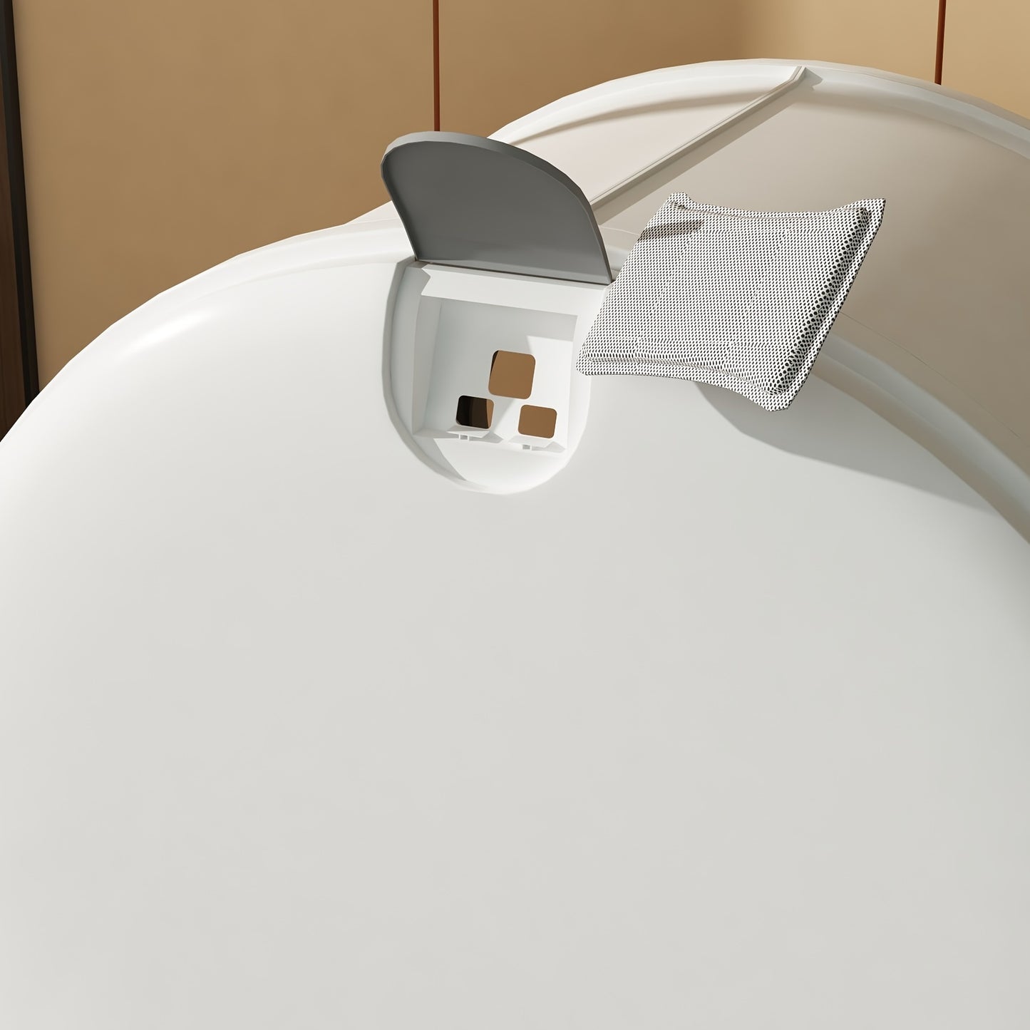 Bac à Litière Fermé Ovale Anti-Odeurs avec Pelle