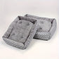 Lit rectangulaire tout confort pour chien et chat