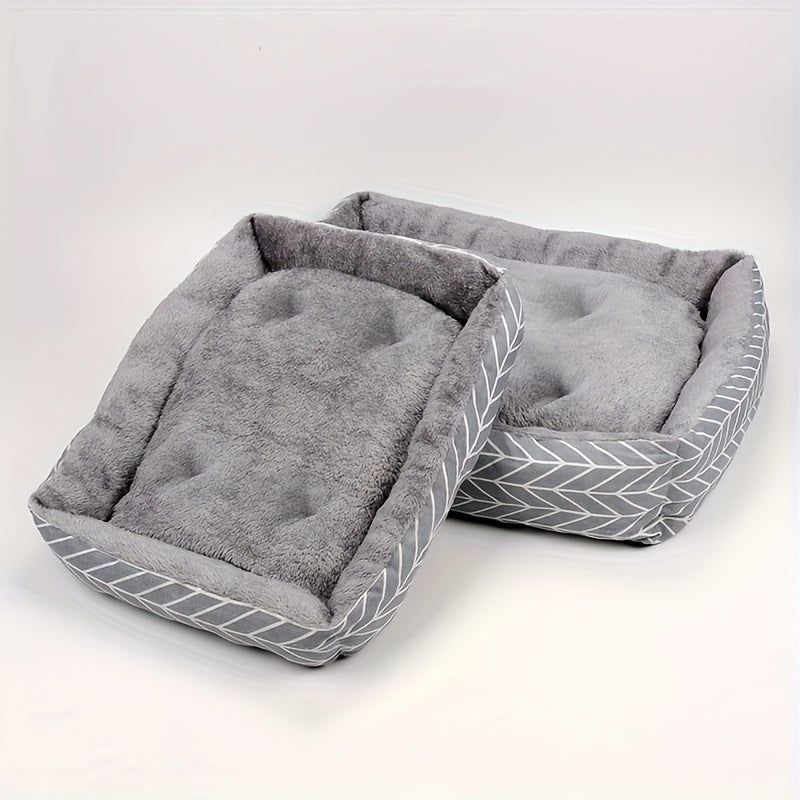 Lit rectangulaire tout confort pour chien et chat