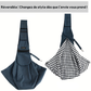 Sac d'Épaule Réversible pour Petits Animaux