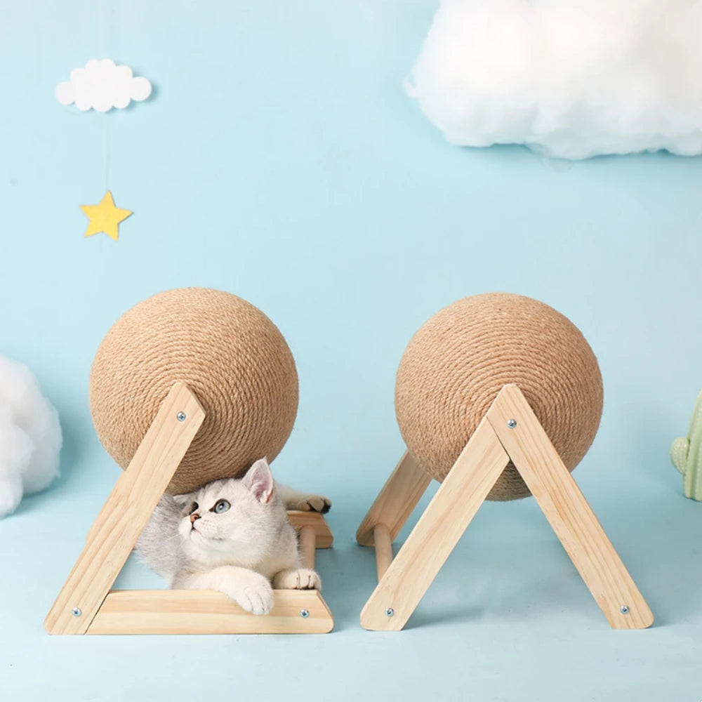 Griffoir Boule en Sisal pour Chats – Jouet Durable et Design