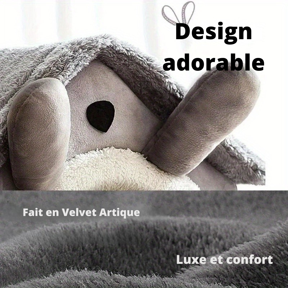 Maison Douce en Velours pour Petits Chiens ou Chats