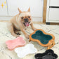 Gamelle Céramique Élevée pour Chien – Design Os & Support Bois