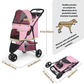 Poussette pour Chien et Chat avec Rangement Intégré