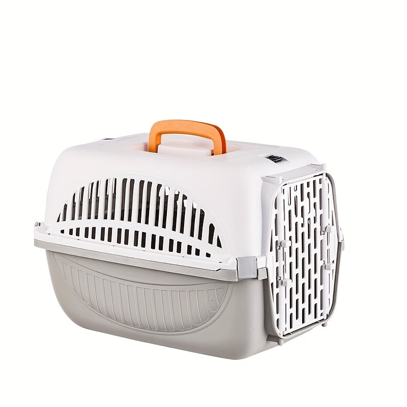 Caisse de transport pour chat en PP avec porte sécurisée