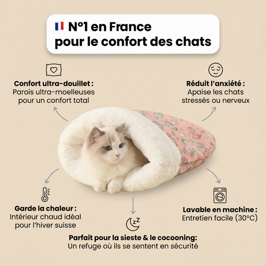 Nid Ultra-Douillet Cocon Zen pour chat - Édition France