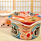 Panier Douillet pour Chats Style Bol de Nouilles Vintage