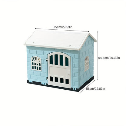 Niche Plastique Pliable avec Porte et Toit Amovible