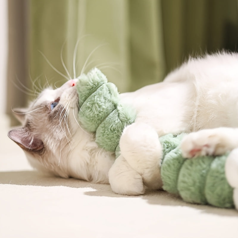 Chenille en Peluche pour Chat – Jouet à Mordre