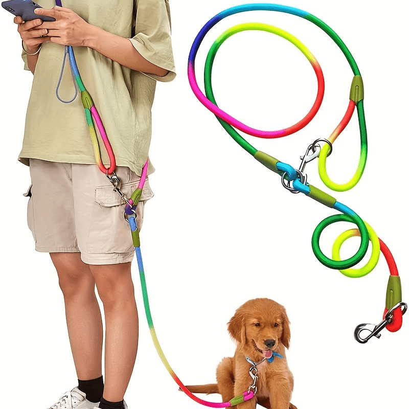 Laisse Mains Libres en Corde Réfléchissante pour Chien