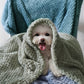 Couverture Texturée en Polyester Doux pour Chiens et Chats