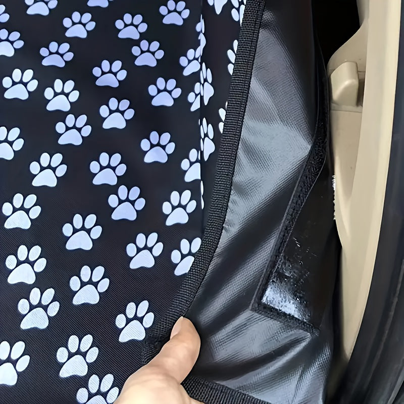 Tapis de Coffre pour Chien – Motif Pattes Noires