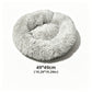 Panier rond en peluche pour chien en polyester