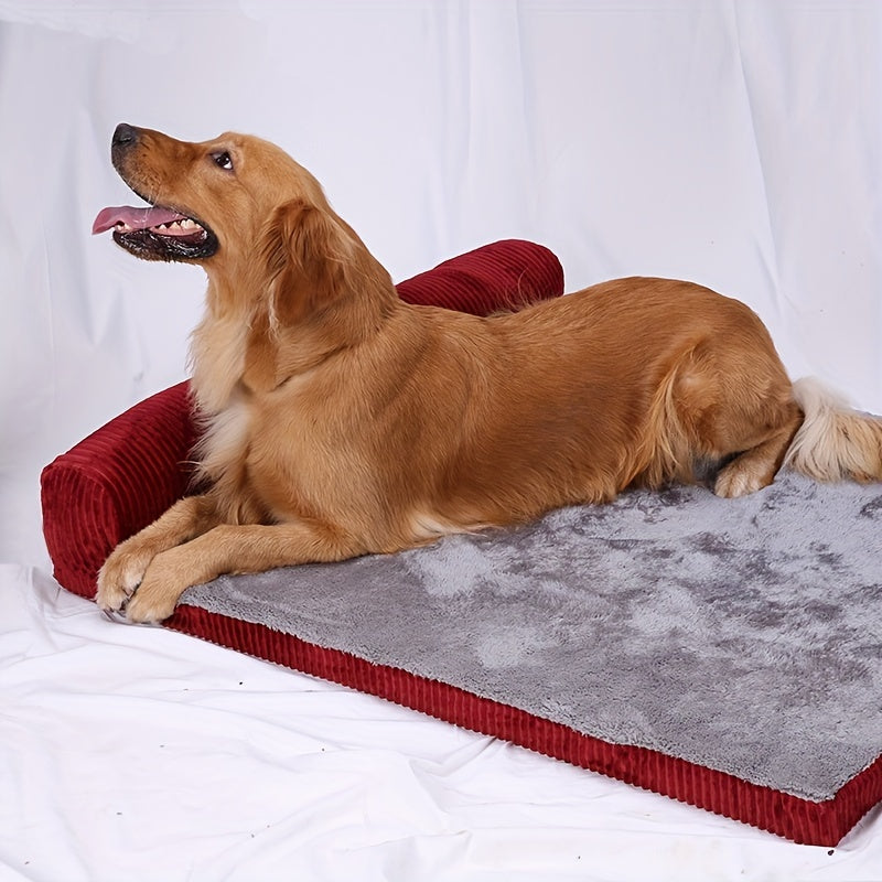 Sofa Mémoire avec Coussin Cœur Intégré pour Chien