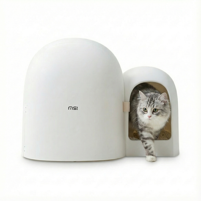 Bac à Litière Fermé avec Tiroir et Allée Anti-Sable